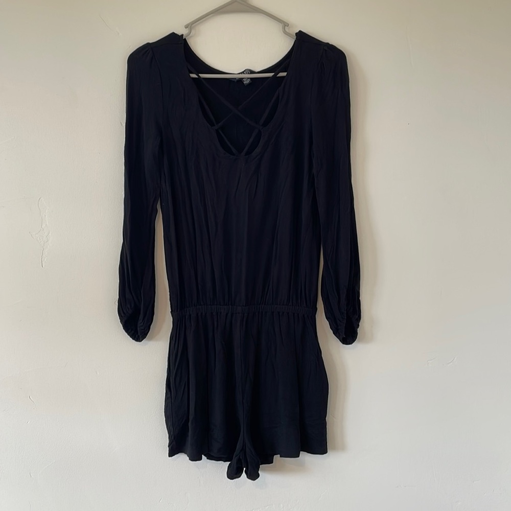 Black American Eagle romper WITH POCKETS